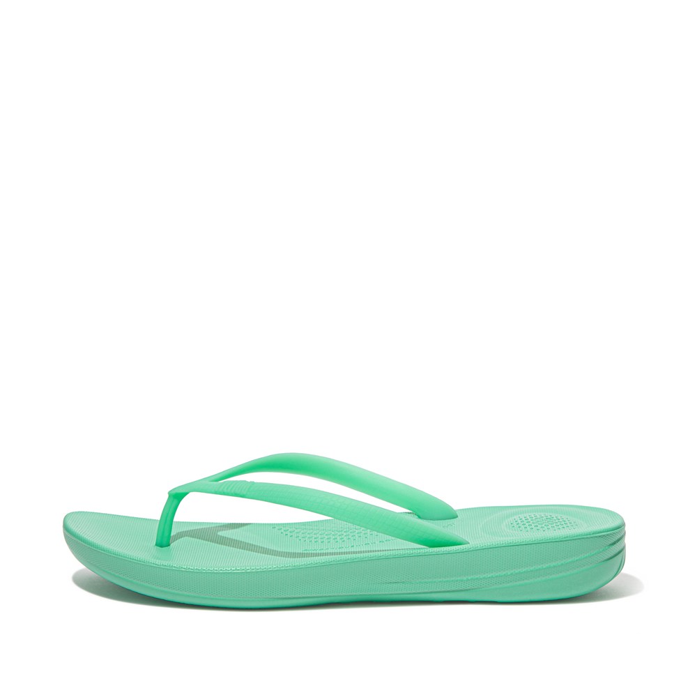 Fitflop Womens Flip-flops - Iqushion Ergonomic - Mint Green - 498-UYZVRP